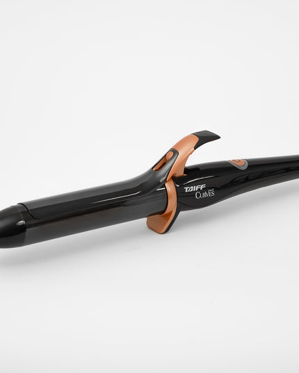 Taiff Black Titanium Curves Curling Iron 1"