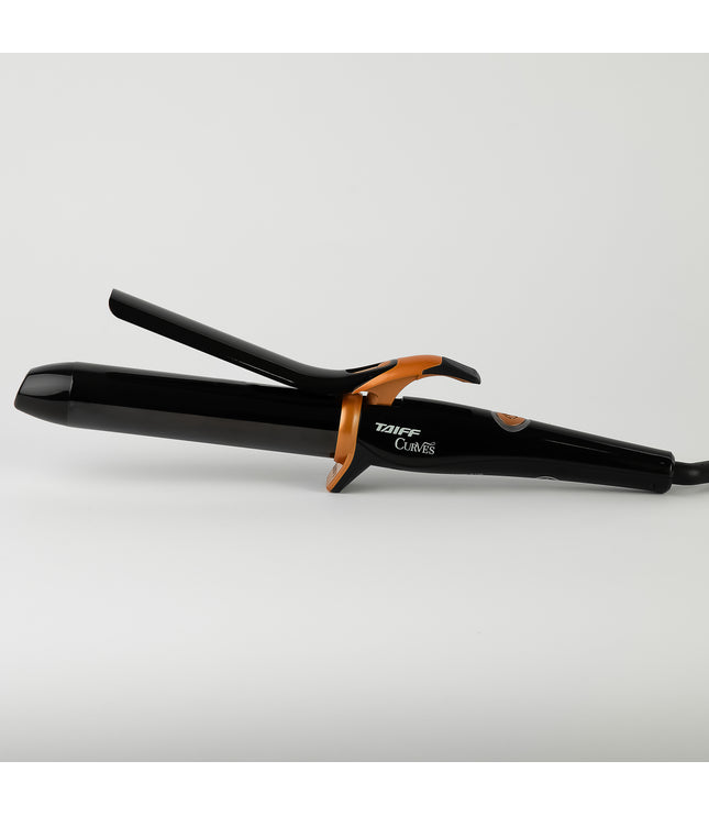 Taiff Black Titanium Curves Curling Iron 1"